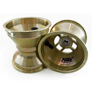 Set 4 jantes aluminium légères 110 mm/140mm AMV   KF (roulements)