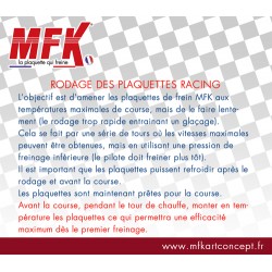  PLAQUETTES AV/AR MOD. BIREL