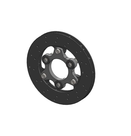 DISQUE DE FREIN 150X13MM COMPLET AVEC BRIDE FLOTTANTE