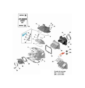 ENSEMBLE JOINTS HAUT MOTEUR