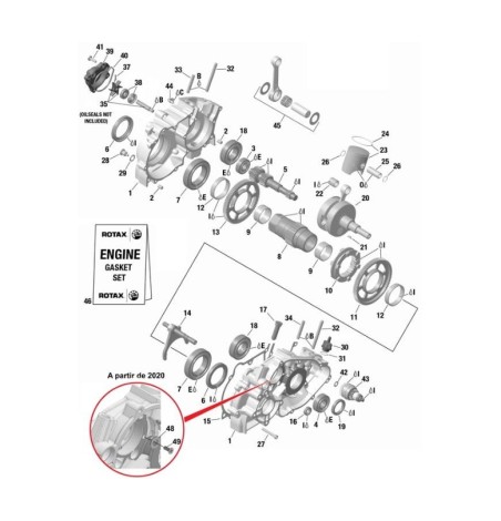 CARTER-VILO-POMPE A EAU-PISTON DD2-EVO