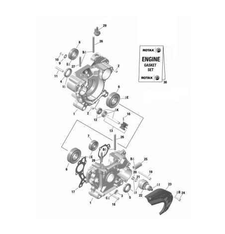 Ensemble Joints Moteur Karting – Étanchéité Complète pour Moteur 2T