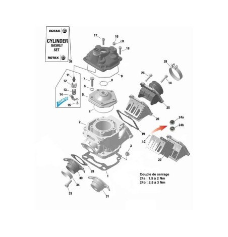 Couvercle de boîte à clapets pour karting – Pièce moteur MF Kart Concept