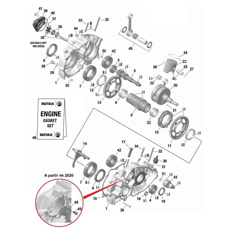 CARTER-VILO-POMPE A EAU-PISTON