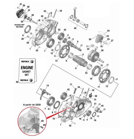 CARTER-VILO-POMPE A EAU-PISTON