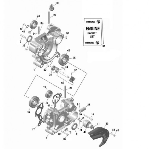 CARTER-VILO-POMPE A EAU-PISTON