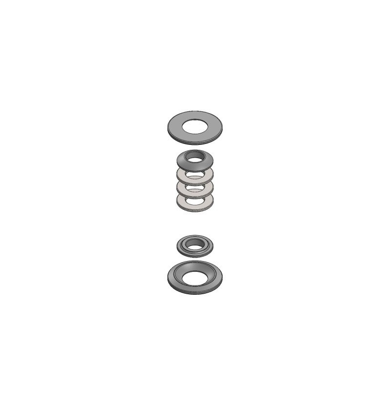 KIT ENTRETOISE L 40MM Ø 10MM POUR AXE ROTULE