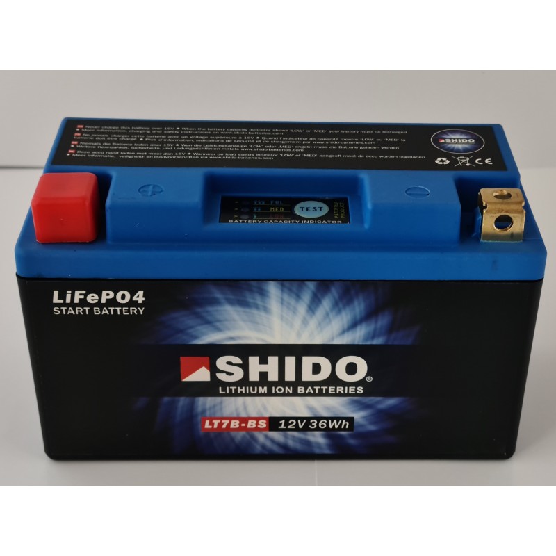 BATTERIE LITHIUM ION SHIDO 12 V 36 Wh