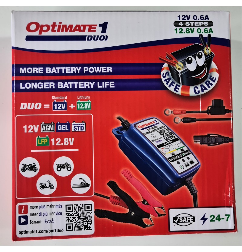 CHARGEUR OPTIMATE 1 DUO (POUR BATTERIE PLOMB OU LITHIUM)