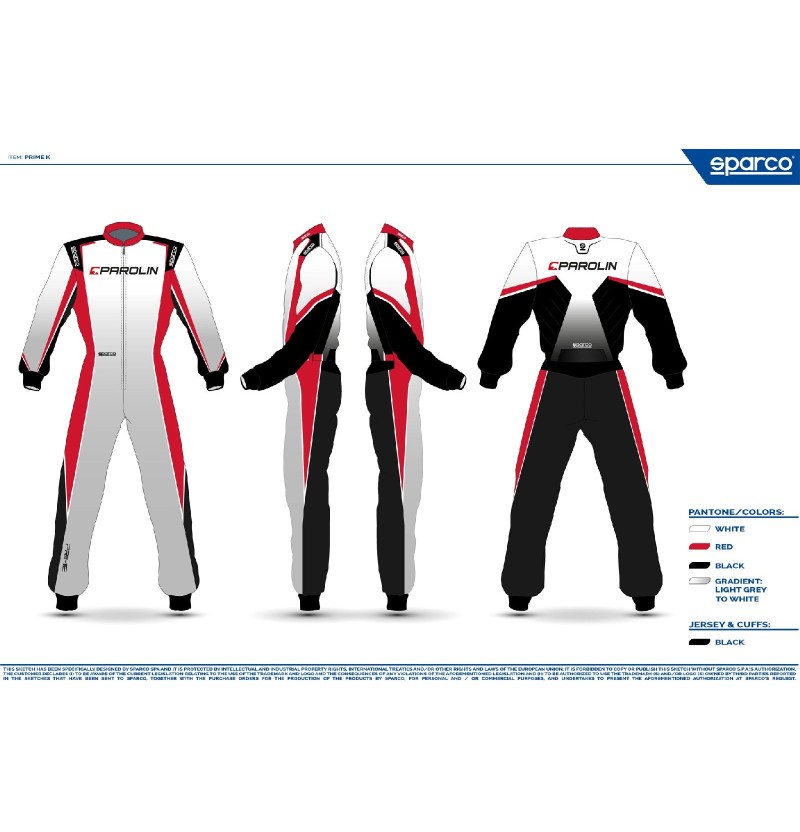 COMBINAISON KARTING SPARCO PRIME K PAROLIN