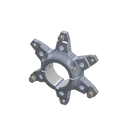 Porte-couronne aluminium noir Parolin Motor 50mm – Train arrière karting