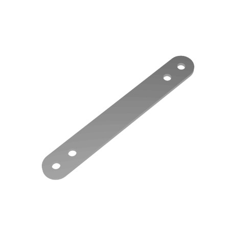Support inférieur chromé pour face avant Eurostar Dynamica – MF Kart Concept