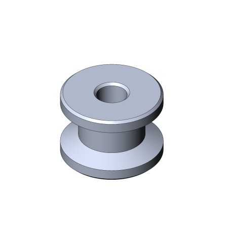 Cale de pompe de frein aluminium M6 anodisée noire – Accessoire karting haute qualité