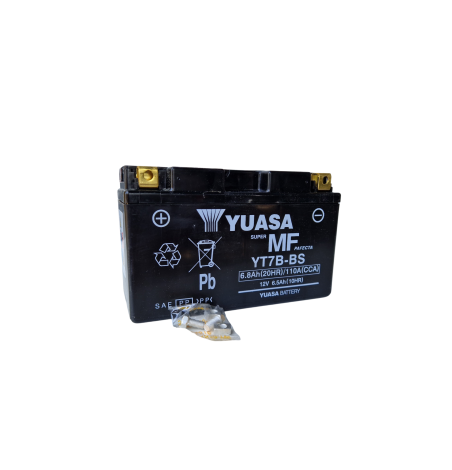 Batterie Yuasa YT7B.BS à acide séparé – Résistante aux vibrations pour karting