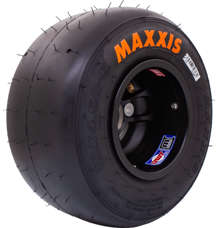 Pneu Maxxis Option 10x4.50-5 FIA – Pneu avant karting compétition | MF Kart Concept