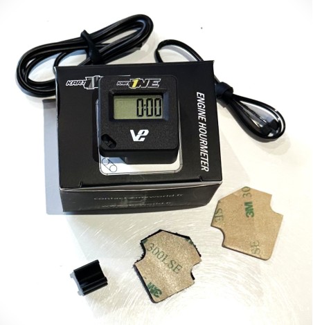 Compteur d'heure Kart1One serie V2, nouvelle génèration 2026 avec enregistrement et remise a zéro .