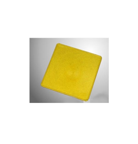 Plaque numéro arrière jaune rigide | MF Kart Concept
