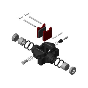 Étrier de frein arrière superbrake châssis Bestkart | MF Kart Concept 2