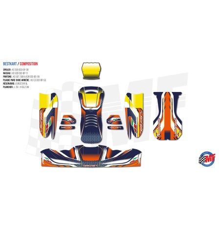 Kit autocollants Bestkart – Pièces karting