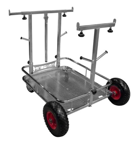 Chariot Porte Kart Chrome – Support Karting Qualité Italienne