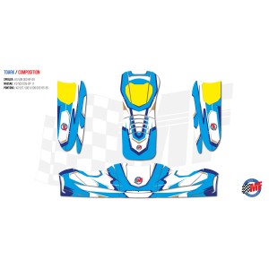 Kit autocollants Bestkart – Pièces karting