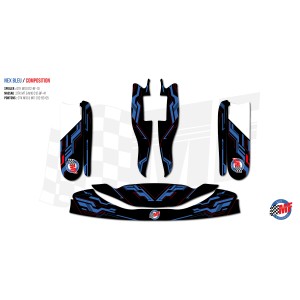 Kit autocollants Bestkart – Pièces karting